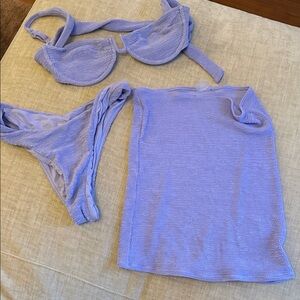 Monday Swimwear Lavender Bikini Set